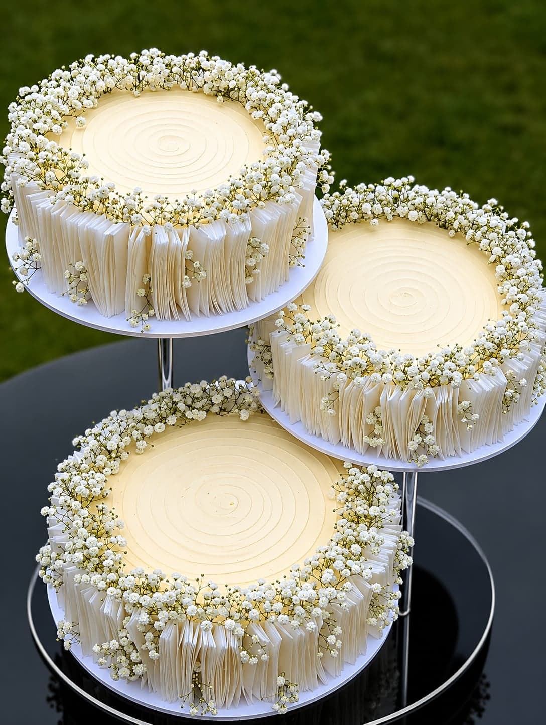 Waffle paper cakes